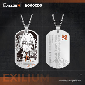 [Pre-order] Synergy Resupply - Character Metal Dog Tag Keychain - Exilium YOGOODS at   GIRLS' FRONTLINE OFFICIAL STORE |  