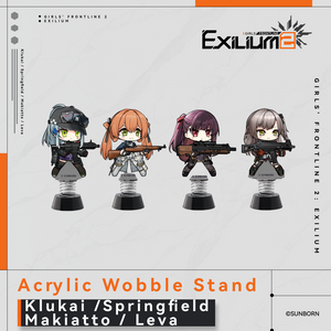 Klukai & Springfield & Makiatto & Leva - Acrylic Wobble Stand - Exilium at   GIRLS' FRONTLINE OFFICIAL STORE |  