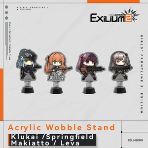 Klukai & Springfield & Makiatto & Leva - Acrylic Wobble Stand - Exilium at   GIRLS' FRONTLINE OFFICIAL STORE |  