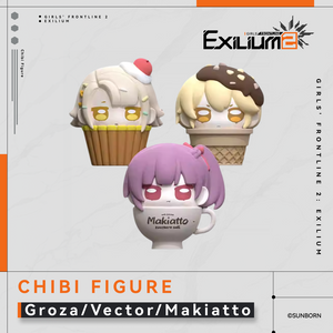 Groza & Vector & Makiatto - Desktop Chibi Figure - Exilium at   gfl-store |  
