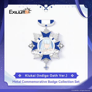 [Pre-order] Klukai (Indigo Oath Ver.) - Metal Commemorative Badge Collection Set - Exilium at   GIRLS' FRONTLINE OFFICIAL STORE |  