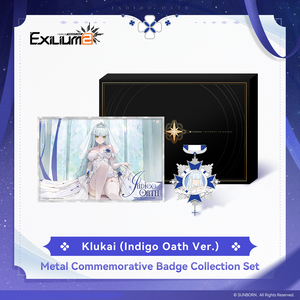 [Pre-order] Klukai (Indigo Oath Ver.) - Metal Commemorative Badge Collection Set - Exilium at   GIRLS' FRONTLINE OFFICIAL STORE |  
