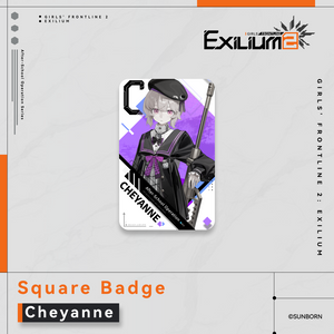 [Pre-order] After-School Operation Series - Square Badge - Exilium at   GIRLS' FRONTLINE OFFICIAL STORE |  