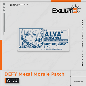 Voymastina & Alva - DEFY Metal Morale Patch - Exilium at   GIRLS' FRONTLINE OFFICIAL STORE |  